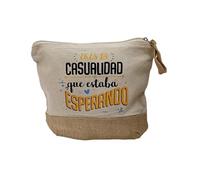 Mini Neceser Frase : Eres la Casualidad Que Estaba Esperando 16x20cm Regalo San Valentín 14 de Febrero Frase Amor