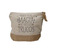 Mini Neceser Portatodo : Quien Tiene Magia NO Necesita Trucos 16x20cm Regalo San Valentín Amigo Invisible Frase Amor Amistad