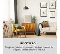 Mini nevera retro Audrey 48 L 2 niveles Klarstein