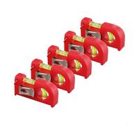 Mini nivel de bolsillo con gancho de cadena de metal, nivelador de burbujas horizontal y vertical 2 en 1 para el hogar, viajes, uso al aire libre, llavero de aleación de aluminio también