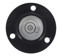 Mini Nivel de Burbuja Circular de Aluminio Negro para Nivelación | Ajuste Multidireccional, Resistente a Impactos, para Fotógrafos y Carpinteros, Impresoras 3d y Audio