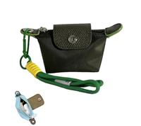 Mini Nylon Dumpling Coin Purse, Detachable Nylon Wrist Strap Coin Purse, with Secure Zipper Lightweight Wallet, for Cards, Keys, and Coins (H)