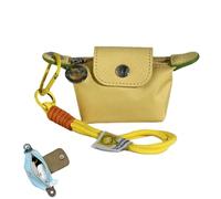 Mini Nylon Dumpling Coin Purse, Detachable Nylon Wrist Strap Coin Purse, with Secure Zipper Lightweight Wallet, for Cards, Keys, and Coins (O)