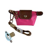 Mini Nylon Dumpling Coin Purse, Detachable Nylon Wrist Strap Coin Purse, with Secure Zipper Lightweight Wallet, for Cards, Keys, and Coins (A)