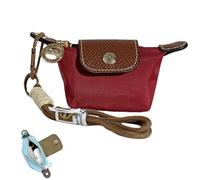 Mini Nylon Dumpling Coin Purse, Detachable Nylon Wrist Strap Coin Purse, with Secure Zipper Lightweight Wallet, for Cards, Keys, and Coins (M)