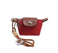 Mini Nylon Dumpling Coin Purse with Detachable Wrist Strap, Small Zipper Change Pouch & Keychain Bag Charm for Women, Cute Mini Dumpling Bag for Coins, Keys & Cards (#5)