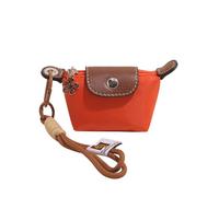 Mini Nylon Dumpling Coin Purse with Detachable Wrist Strap, Small Zipper Change Pouch & Keychain Bag Charm for Women, Cute Mini Dumpling Bag for Coins, Keys & Cards (#7)