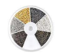 Mini Ojo Tornillo Perno,6 Colores Ganchos de Tornillos de Techo Ganchos Atornillables Pernos de Ojo Ojal，Para Manualidades, Bricolaje, Joyería Y Decoración,Resina, 4 * 8mm