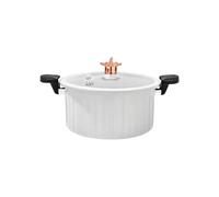 Mini olla a presión - Cacerola antiadherente apta para inducción, diseño multifuncional de doble asa, válvula de seguridad para reducir rápidamente la presión | Olla versátil para todo tipo de calor