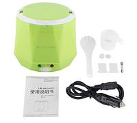 Mini Olla Arrocera 24 V 140 W 1,6 L - Olla Arrocera Eléctrica Portátil Multifuncional, Vaporizador de Alimentos para Coche (Verde)