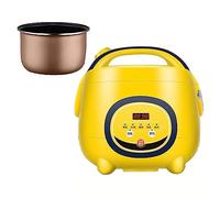 Mini olla arrocera, capacidad de 1,8 L, olla interior antiadherente, reserva de 24 horas, ideal para cocinar arroz y cocinar verduras al vapor para 1-8 personas