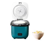 Mini olla arrocera de 1,2 L con vaporera, funcionamiento con un solo toque, función de calentamiento, revestimiento antiadherente, fácil de limpiar, para 1-3 personas, 200W
