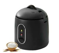 Mini Olla Arrocera Negra Compacta - 1.2L Automática con Función de Mantener Caliente y Vaporera black