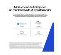 HP Z2 Mini G1a Workstation Desktop PC Wolf Pro Security Edition Copilot+ PC Windows 11 Pro Mini PC Puesto de trabajo Negro
