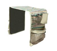 Mini organizador de con 14 compartimentos, bolsillos laterales para frigorífico, organización antideslizante para cocina, apartamento de estudiantes, sala de estar, lugar de trabajo