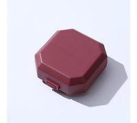 Mini Organizador Portátil De Pastillas, 6 Compartimentos De Rejilla, Pastillero De Viaje, Dispensador De Estilo Nórdico, Cajas De Medicina, Kit Médico Dispensador,Rojo