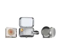 Mini paleta de colores - compacta de 6 x 4,4 x 2,3 cm con 10 rejillas, estuche de metal para acuarelas, kit de pintura portátil con clip magnético y arandela para bolígrafo | Paleta de viaje