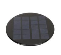 Mini Panel Solar, 1,1W 5V 120mm Redondo Módulo de Célula Solar de Silicio Policristalino Pequeño