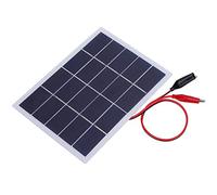 Mini Panel Solar, 3w 5v Kits Paneles Solares Silicio Policristalino a Prueba Agua Bricolaje Tablero Laminado Smart Placa Batería Alta Tasa Conversión Módulo Fotovoltaico Autocaravana Jardín 170x130mm