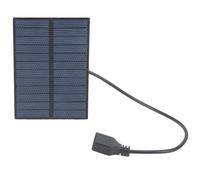 Mini panel solar portátil de 3W5V - Resistente al agua, 20% de able USB de 25 cm, ideal para teléfonos, ventiladores y equipos para