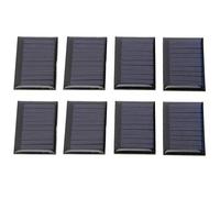 Mini Paneles Solares, 8 Pcs 30mA Placas Solares Pequeñas 5V 0.15W Micro Mini Células de Panel Solar de Silicio Policristalino para Energía Solar Células DIY Materiales 2.1x1.2in