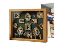 Mini pantalla de museo - Juego de luces de figuras DIY | Escaparate de recuerdo, marco de exhibición de recuerdo familiar, creativo para adultos, amantes, amigos, esposa, marido, dormitorio
