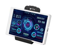 Mini Pantalla IPS de 3,5 Pulgadas, Pantalla de Visualización de Temperatura de PC AIDA64 con Función de Apagado Automático Panel de Sensor de PC de Rotación de 360 ° (Blanco)