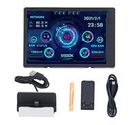 Mini Pantalla, Mini Monitor, Conjunto De Monitor De Pantalla De 3,5 Pulgadas Monitor IPS Giratorio De 360 ° con ángulo De Visión Completo para Estuches ITX(with Special Base)