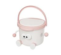 Mini papelera de escritorio - cesto de basura decorativo con asa - Organizador de útiles de maquillaje y cubo de residuos | Para residencia, dormitorio, oficina, baño, mesilla, tocador, limpieza y alm