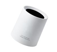 Mini Papelera para Escritorio con Diseño de Animales, Cesta de Basura Portátil de 1,5 L para Estudio de Oficina, Cortable para Varios Escenarios de Plástico (WHITE)
