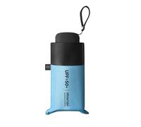 Mini paraguas para bolso - Sm 【Fácil de almacenar】 Puedes poner fácilmente el parasol en tu bolso, maletín, maleta o mochila para niños, pesa solo 8 onzas y se pliega a 6,7 pulgadas, compacto y, azul