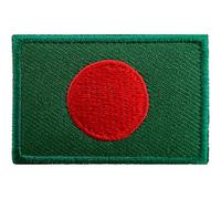Mini parche de la bandera de Bangladesh para planchar o coser en camiseta, pequeña insignia bordada de la India