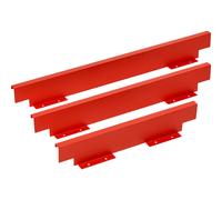 Mini-pared posterior metálica para fijar al tablero de mesa
