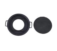 Mini parrilla japonesa Hibachi, parrilla portátil de aleación de aluminio para barbacoa de carbón de mesa, para reuniones familiares, Camping y Picnics (Círculo grande)