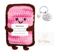 Mini Pastel Pan Positiva Divertida Muñeca,Juguetes Peluche Muñeca Punto Lindo Pocket Hug Muñeca de Lana Adornos Positivos para el Hogar Regalo Divertidos para Mujeres Hombres Novia Novio Amigo Familia