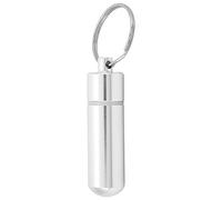 Mini Pastillero Llavero Titular Organizador Aleación de Aluminio Impermeable Sello Caso para Almacenamiento de Pastillas