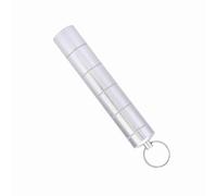 Mini Pastillero, Productos al aire Almacenamiento de Camping, Botella de Medicamentos, Portamedicamentos con Llavero para Uso Diario de Aleación de Aluminio 6 Casos (6