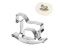 Mini Pastry Cutter, Metal Postre Mold, Shapes Dough Precisely, Festive Equine Design, Stainless Nonstick Baking Tool With Easy Release, Holiday Treat Creation Accessory for Cookies