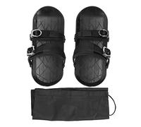 Mini Patines de esquí Esquís de Patinaje Cortos, Finos y Ajustables para Parques de Nieve Esquí de Fondo Talla única para Adultos Negro ABS Nylon Aleación de Aluminio