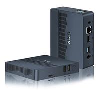 Mini PC 2025, 64GB eMMC, SSD Expansible 512GB, Procesador N3350, Doble Pantalla 4K UHD/VGA, WiFi 2.4G/5G, Bluetooth, USB 3.0 (Plata)