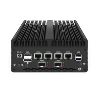 Mini PC 8505 sin ventilador con DDR5 M.2 Nvme 4 i226 2.5G LAN, USB, HDMI, DP, tipo c, Intel 82599ES 2 * 10G SFP+, WiFi, Micro Router Appliance, AES-NI, OPNsense, sin RAM sin SSD