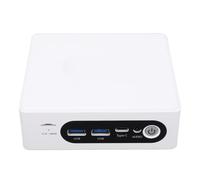 Mini PC, Computadora de Escritorio Compacta con Tarjeta Inalámbrica de Alta Velocidad y Puerto de Red Gigabit, Procesador de 4 Núcleos y 4 Subprocesos, para Oficina de (Enchufe