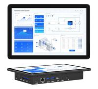 Mini PC Computadora-HEIGAOLAPC Mini Desktop PC Sin Ventilador Tactil 10.1 Pulgadas, N5100 Win 11 Pro 8GB RAM, 128GB ROM, Batería 5000mAh, Salida Pantalla dual 4K HDMI y Type-C, USB3,0, RJ45 Lan, RS232