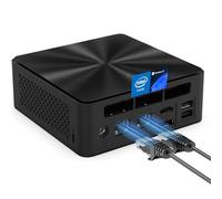 Mini PC, Intel 12th Alder Lake N100 (hasta 3.4 GHz), 16 GB DDR4 RAM 512 GB M.2 SSD Dual LAN, mini computadoras de escritorio Windows 11, pantalla triple 4K, tipo C, WiFi 6, BT 5.2, micro PC para
