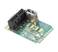 Mini PCI-E a PCI Express 1x Tarjeta adaptadora de Ranura, MPCIe a PCIe Convertidor Tarjeta Vertical Admite Tarjetas PCI-e 4X / 8X / 16X / Puertos USB
