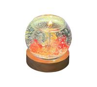 Mini pecera decorativa, vela LED brillante, lámpara de mesa perfumada, luz de burbujas de aromaterapia, encantadora vela para el hogar, de velas decorativas LED de burbujas, efecto de