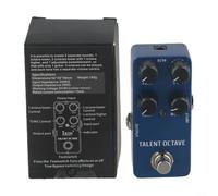 Mini pedal de efectos de guitarra con diversos efectos, diseño conveniente y portátil (azul Drak)