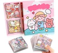 Mini Pegatinas De Dibujos Animados, 100 Piezas Pegatinas Kawaii, Pegatinas Decorativas PVC Transparentes, Para Cuadernos, álbumes De Fotos, Obras De Arte De Bricolaje