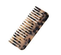 Mini peine de ácido acético dientes anchos, cerdas plástico, herramienta peinado for cabello rizado, grueso, largo, mojado, tipo Normal, 2 uds(Beige Color)