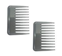 Mini peine de dientes anchos, pequeño peine de viaje para desenredar el pelo, peine de barba, peine de bolsillo para cabello rizado, húmedo y seco, peine desenredante para hombres y mujeres, hecho a